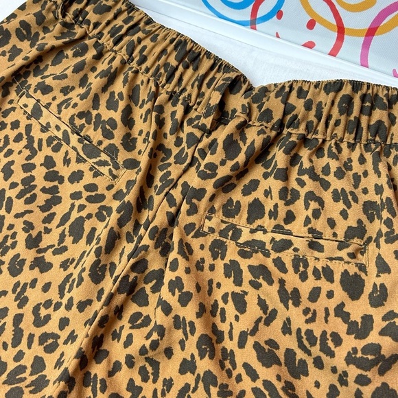NWT Black/Brown Leopard Animal Print Shorts-A New Day - Picture 7 of 7